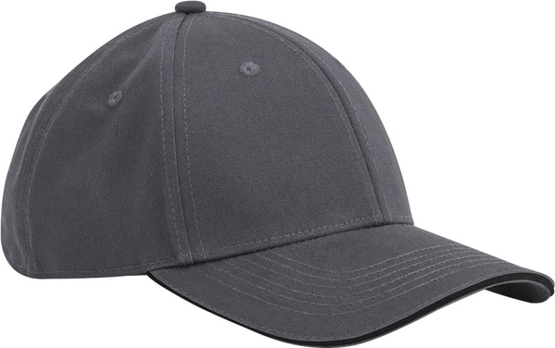 Levně 6 panelová kšiltovka EarthAware® - graphite grey/black