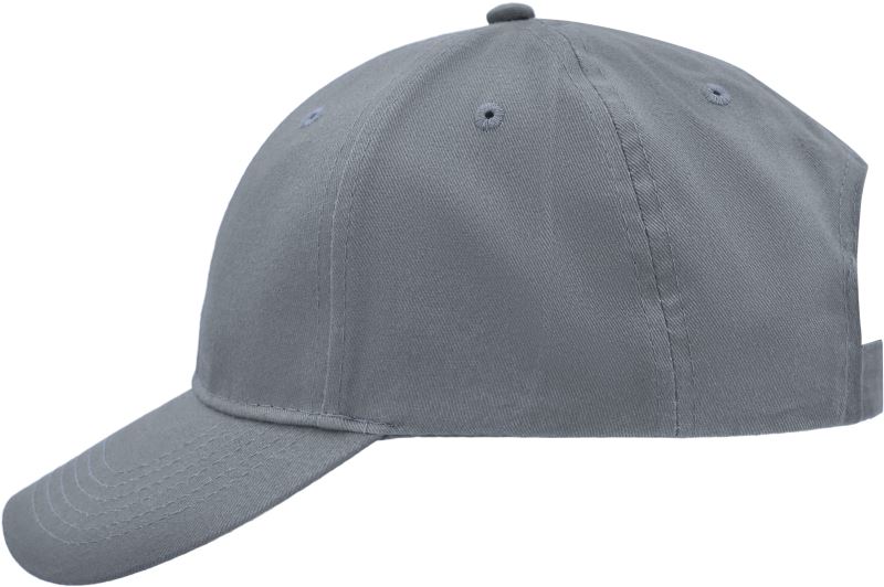 Levně Broušená 6 panelová kšiltovka - grey