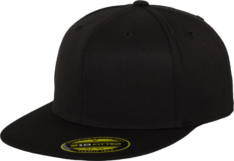 Levně 6 panelová kšiltovka Premium 210 Fitted - black