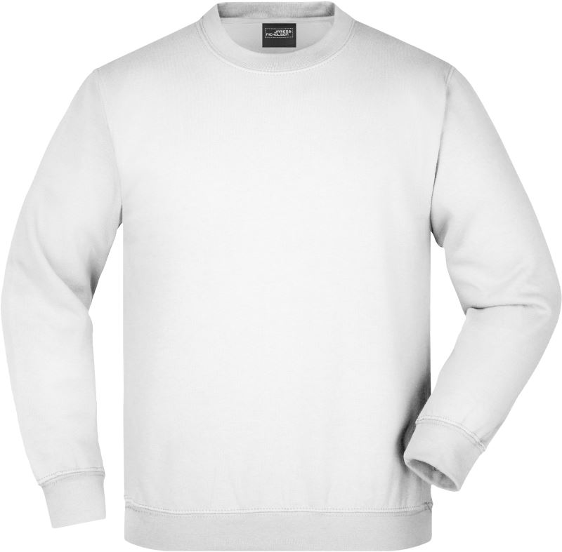 Levně Dětská mikina z těžké bavlny - white
