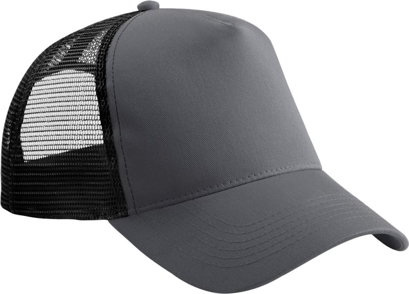Levně 5 panelová Trucker kšiltovka - graphite grey/black