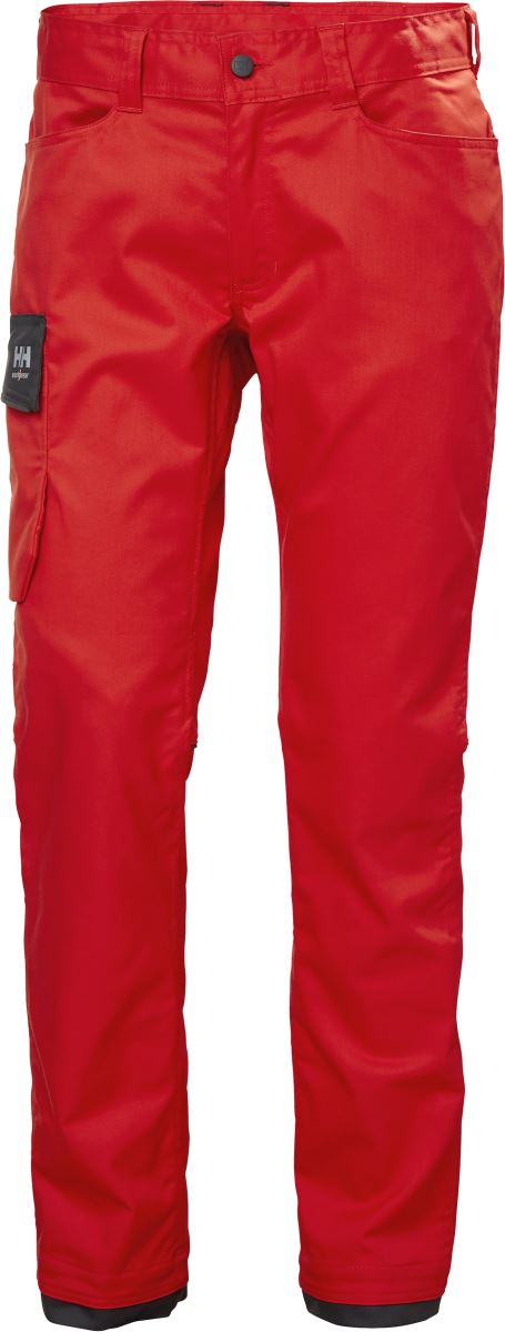 Levně Pánské pracovní kalhoty "Manchester" - dlouhé - alert red/ebony