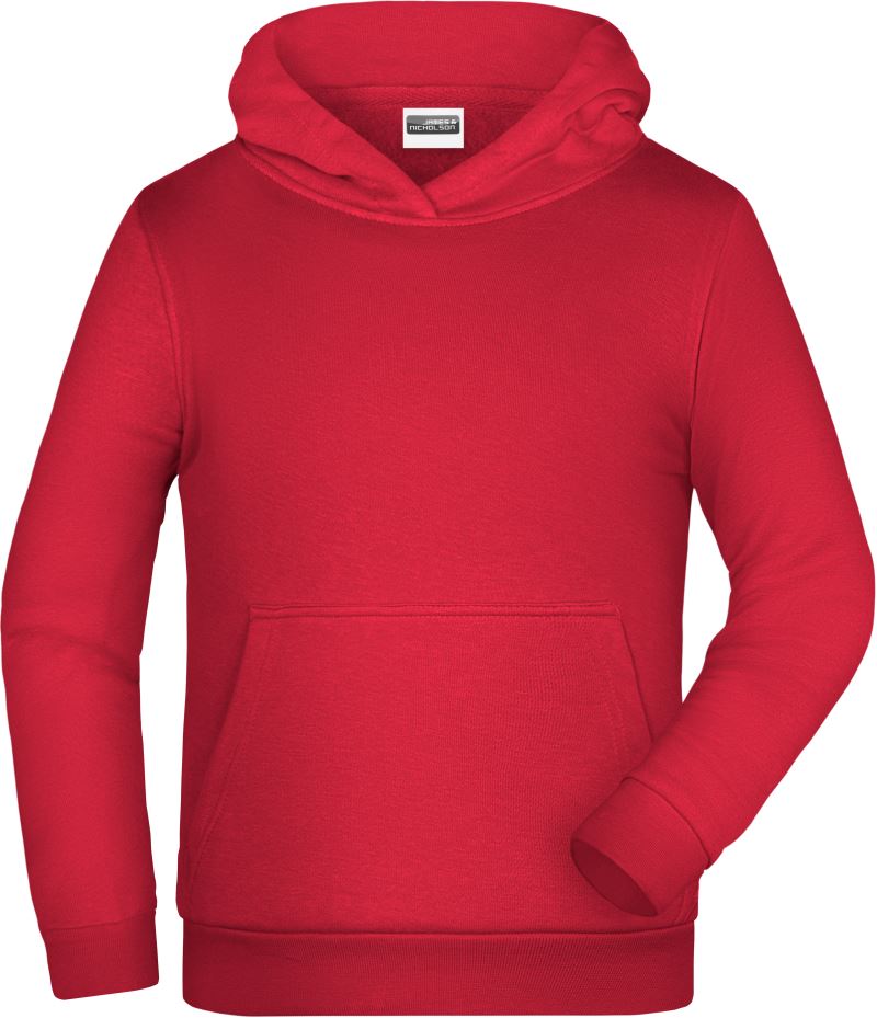 Dětská mikina s kapucí - red