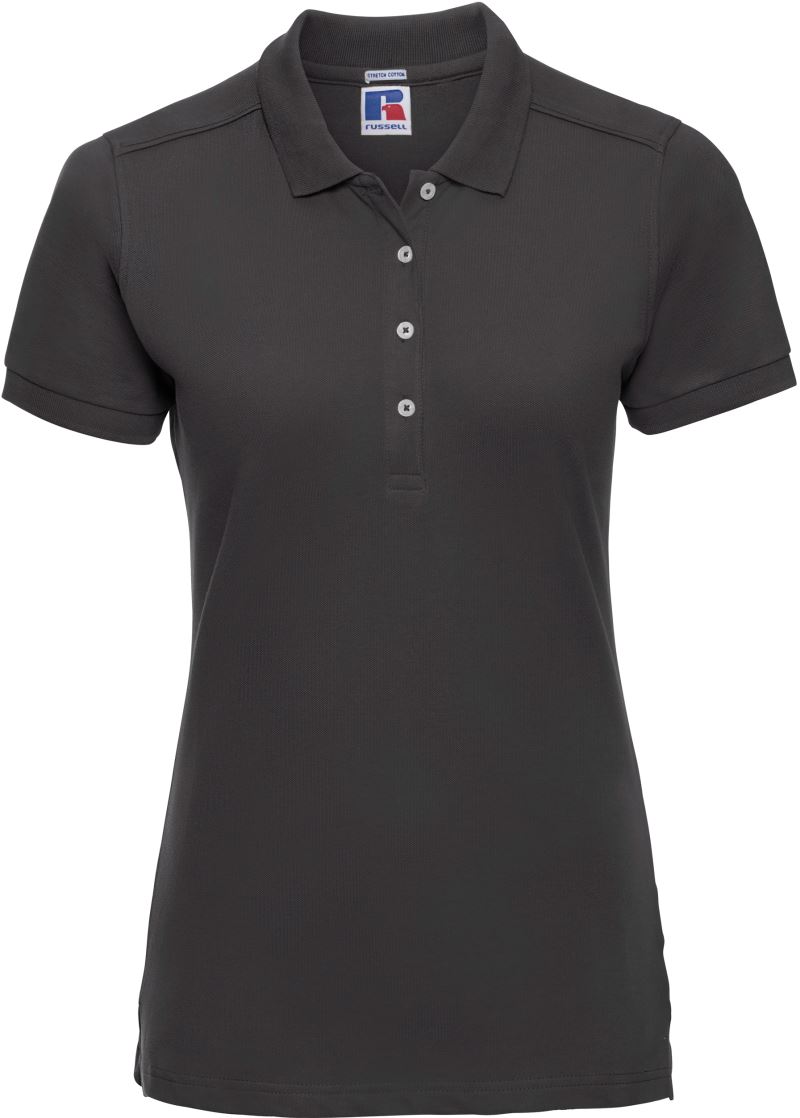 Dámské elastické piqué polo - black