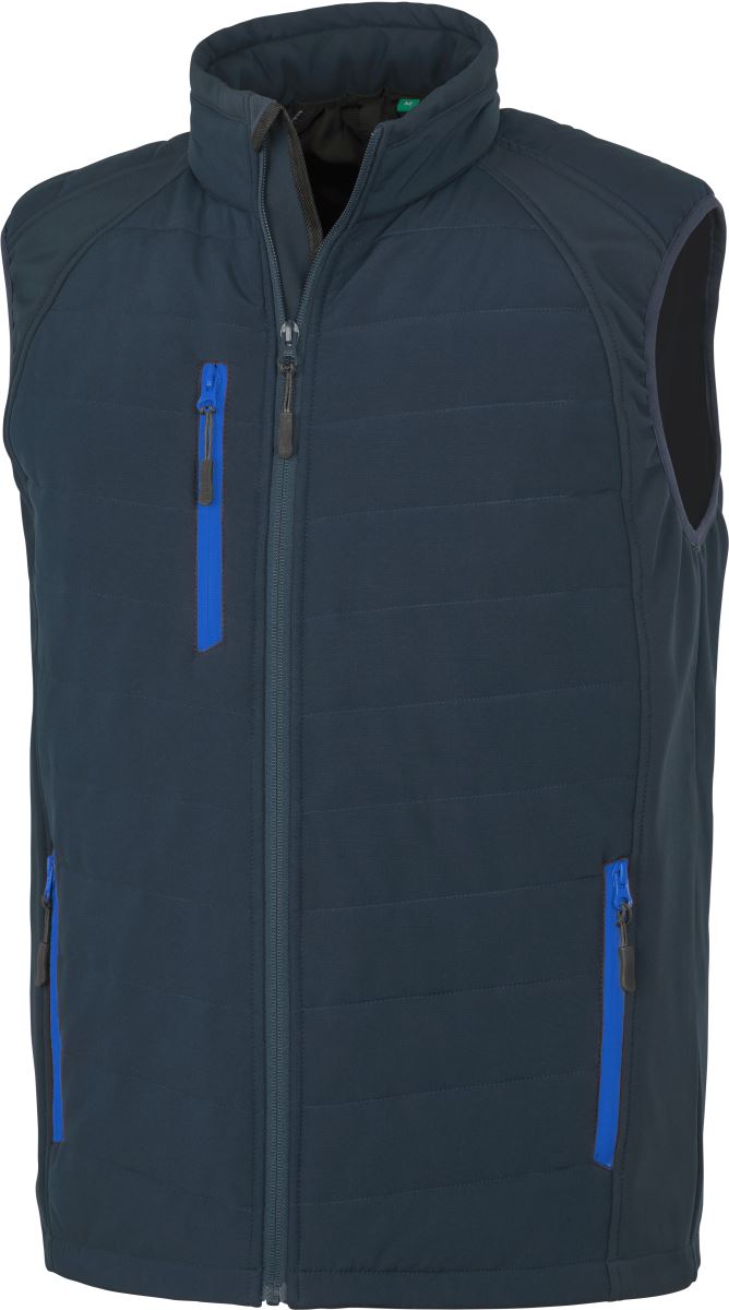 Levně Hybridní vesta "Compass" - navy/royal