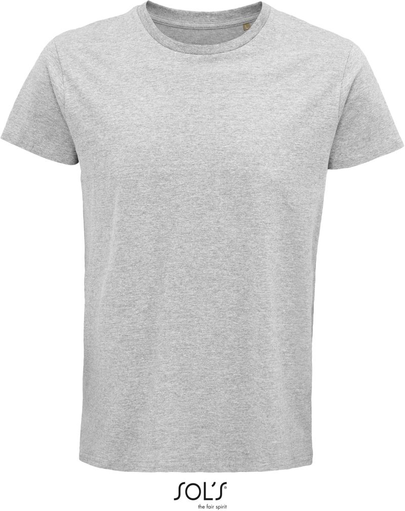 Levně Pánské tričko z bio bavlny - grey melange