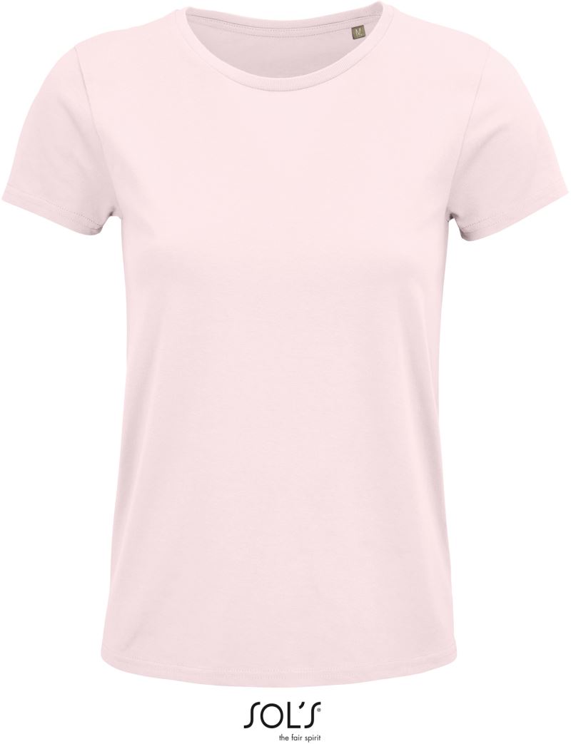Levně Dámské tričko z bio bavlny - pale pink