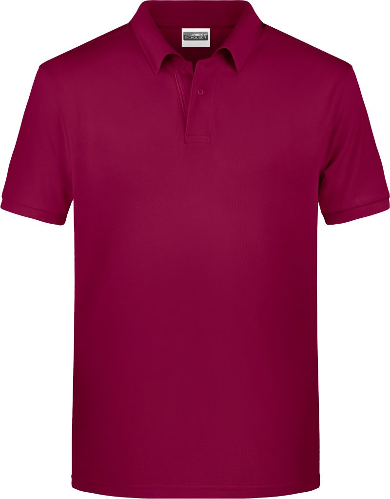 Levně Pánské piqué polo z bio bavlny - wine