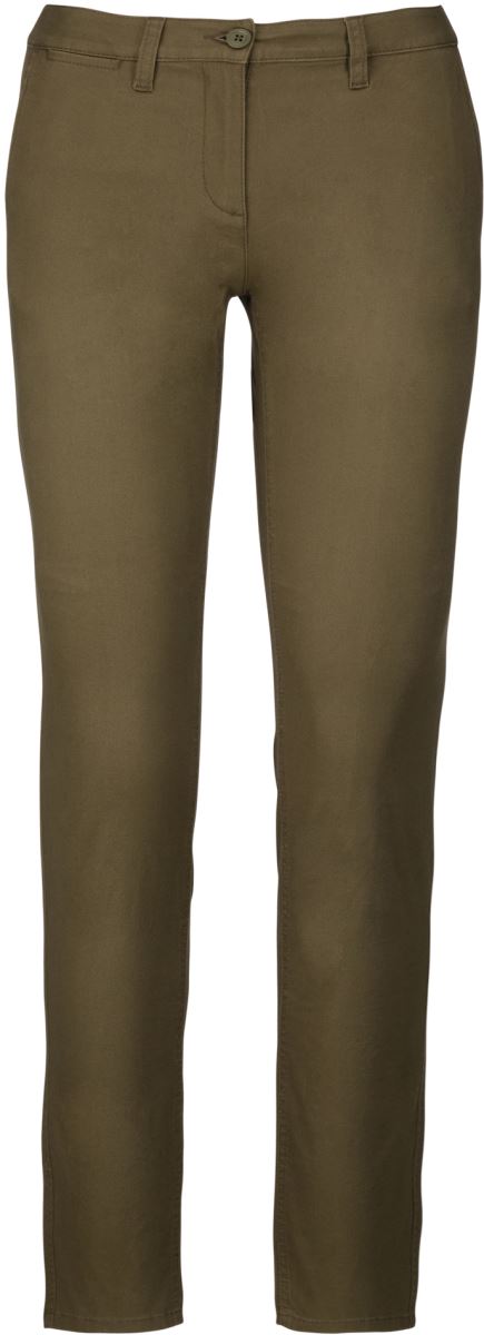 Levně Dámské chino kalhoty - light khaki