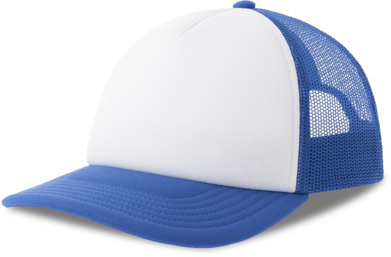 Levně 5 panelová Trucker kšiltovka - white/royal