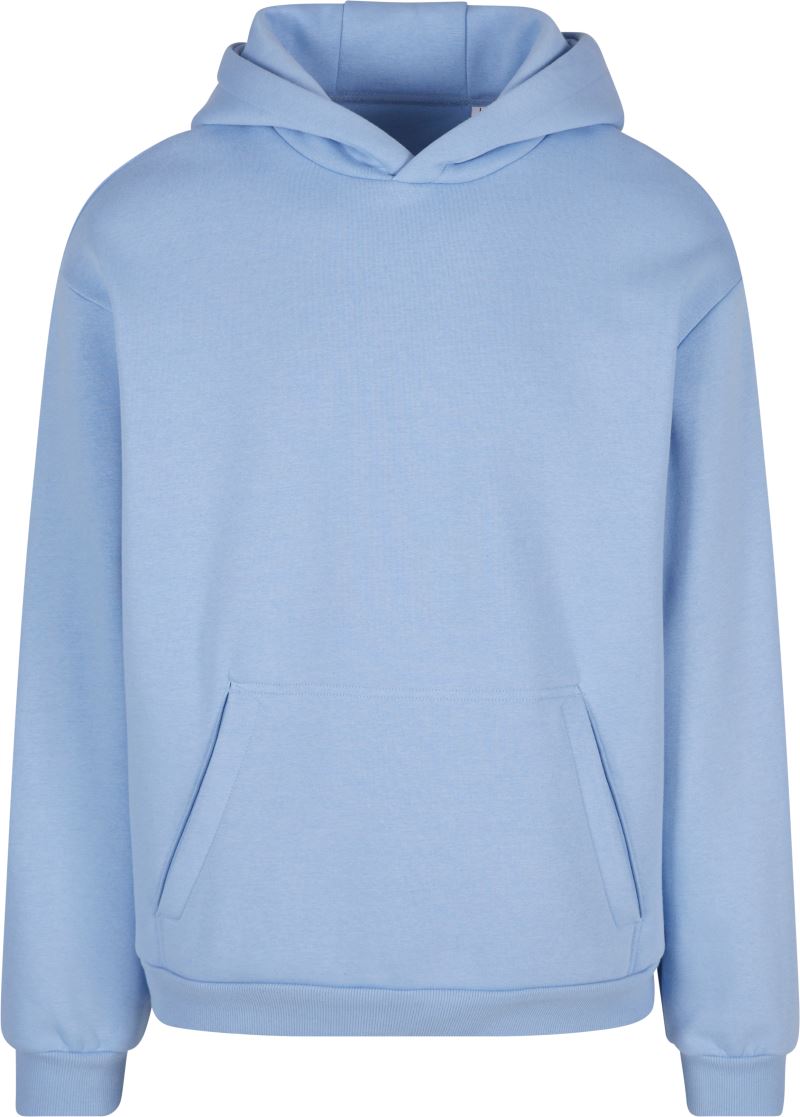 Levně Těžká unisex mikina s kapucí - powder blue