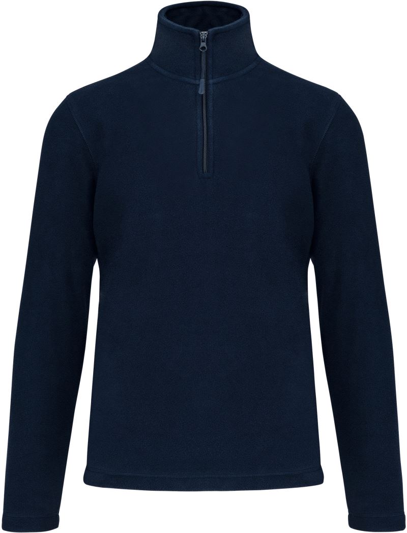 Mikrofleecová mikina s 1/4 zipem "Enzo" - navy