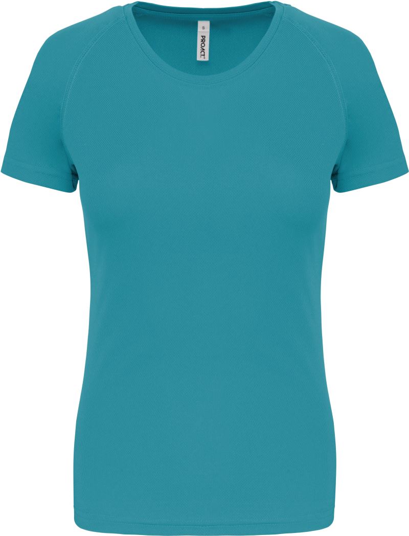Levně Dámské sportovní tričko - light turquoise