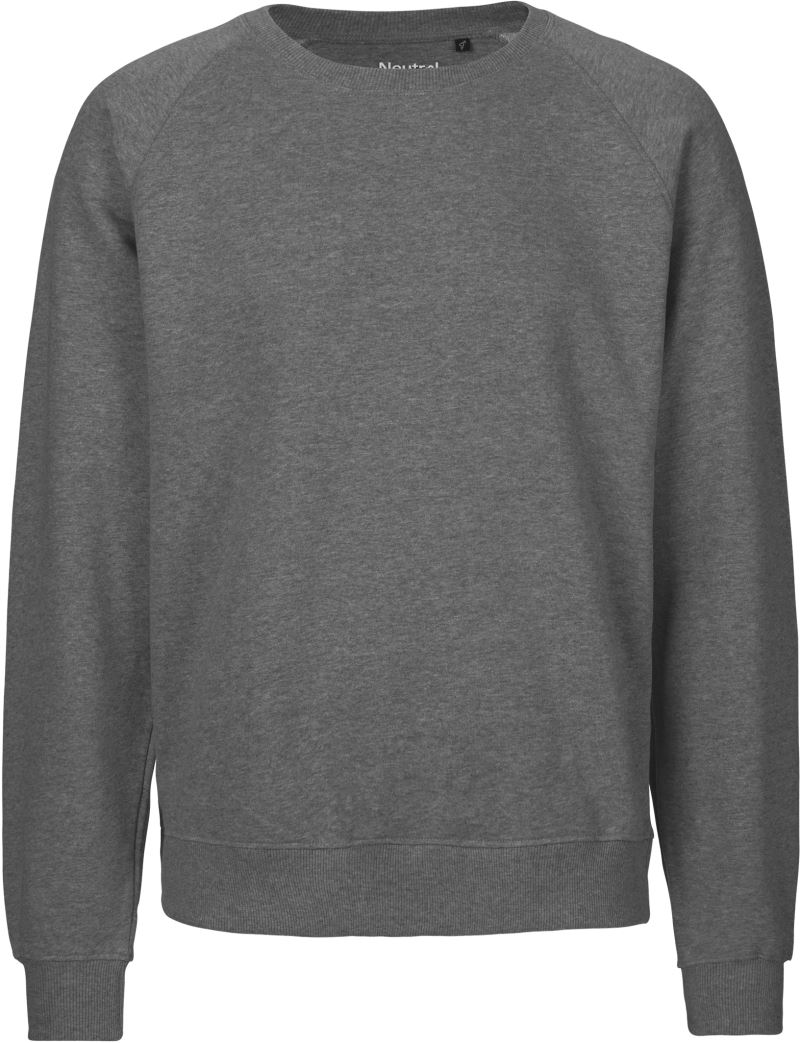 Levně Unisex raglánová mikina z bio bavlny - dark heather