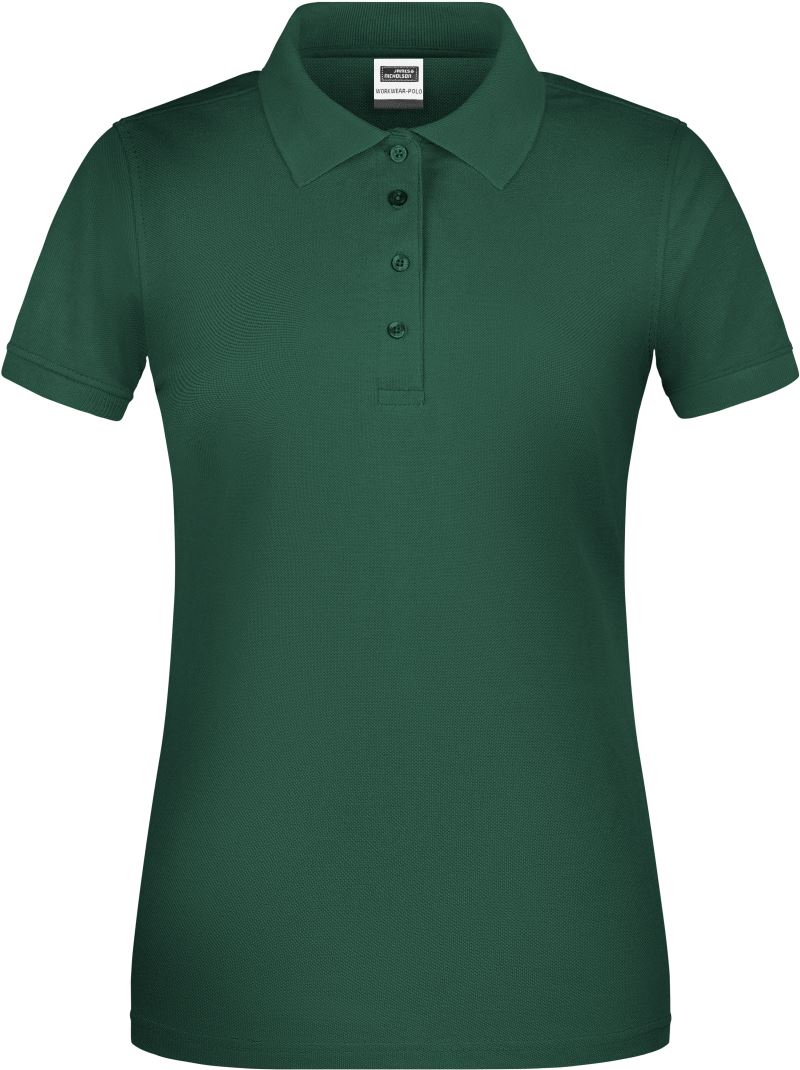 Levně Dámské pracovní bio piqué polo - dark green