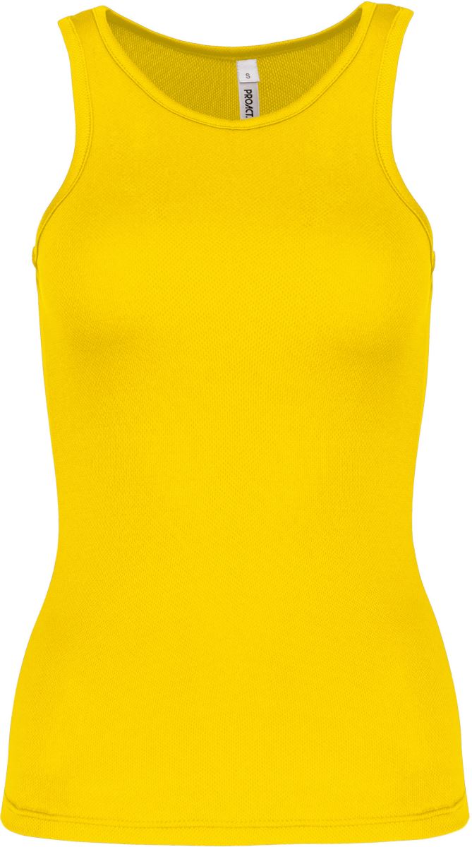Levně Dámské sportovní tílko - true yellow