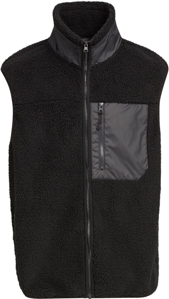 Levně Unisex fleece vesta "Bonded Sherpa" - black