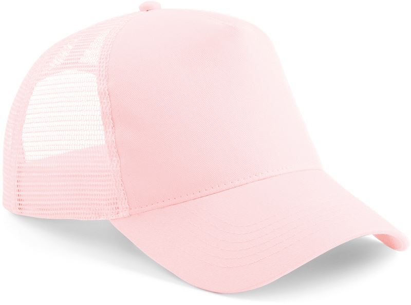 Levně 5 panelová Trucker kšiltovka - pastel pink/pastel pink