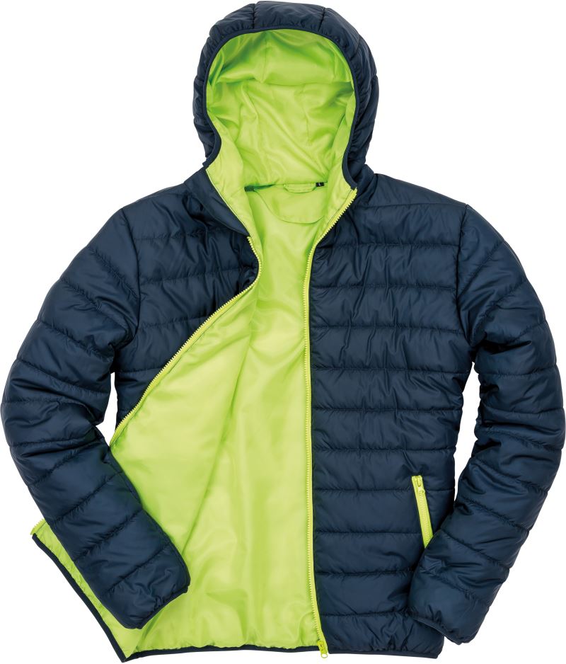 Levně Prošívaná bunda - navy/lime