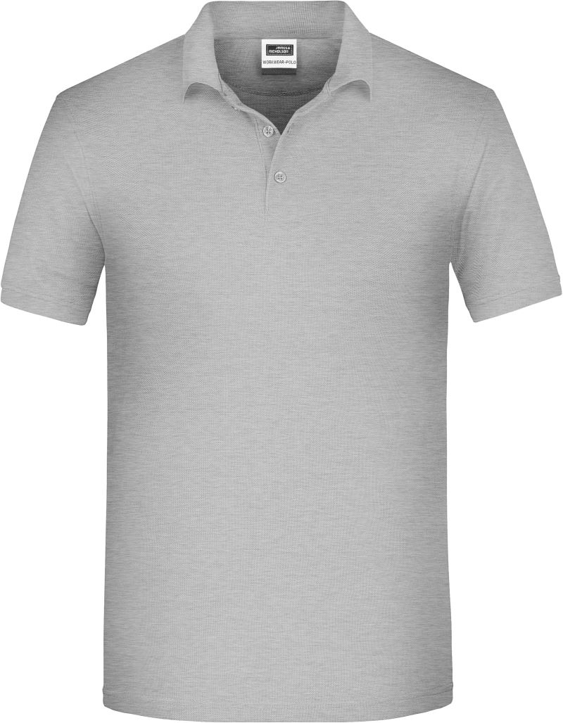 Levně Pánské pracovní bio piqué polo - grey heather