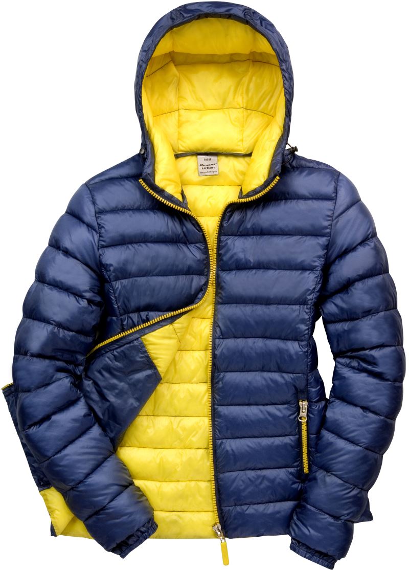 Levně Dámská prošívaná bunda "SnowBird" - navy/yellow