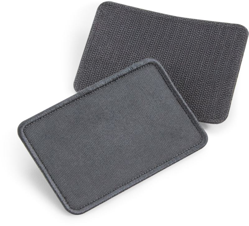 Levně bavlněná odnímatelná nášivka - graphite grey