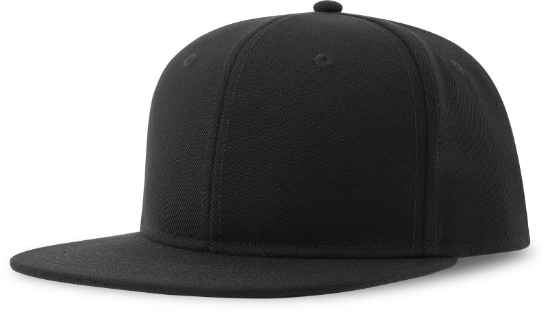 6 panelová baseballová kšiltovka - black