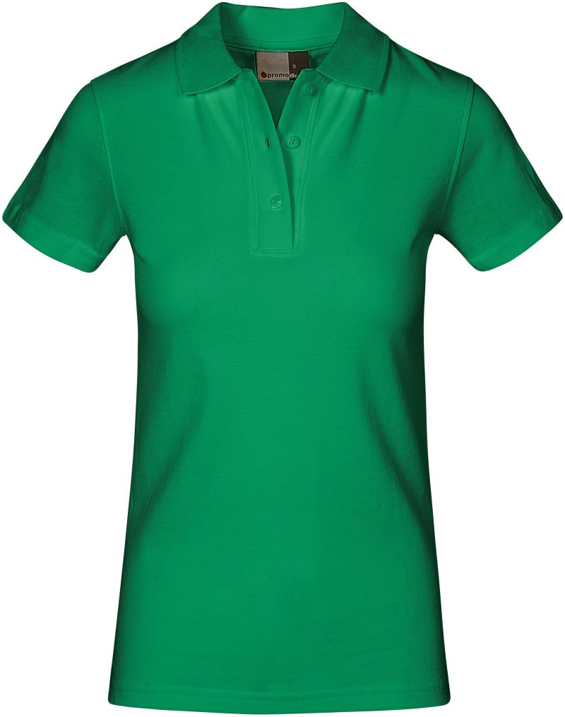 Levně Dámské piqué polo "Superior" - kelly green
