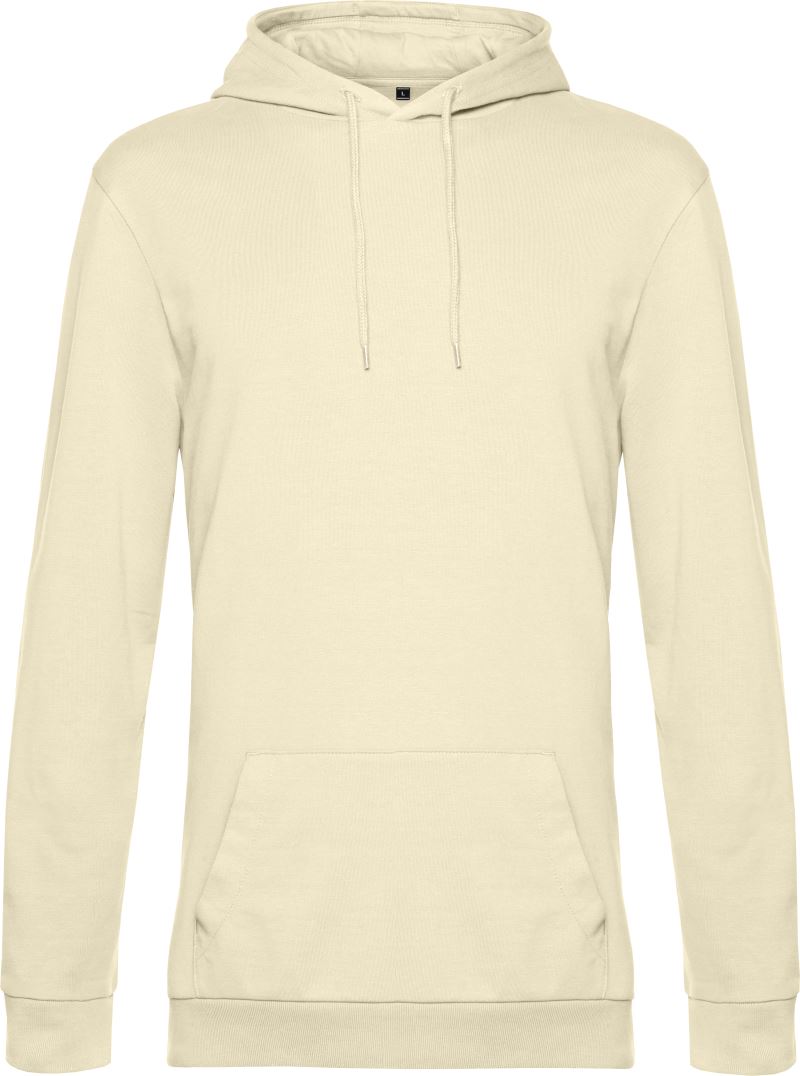 Levně Pánská mikina s kapucí - pale yellow