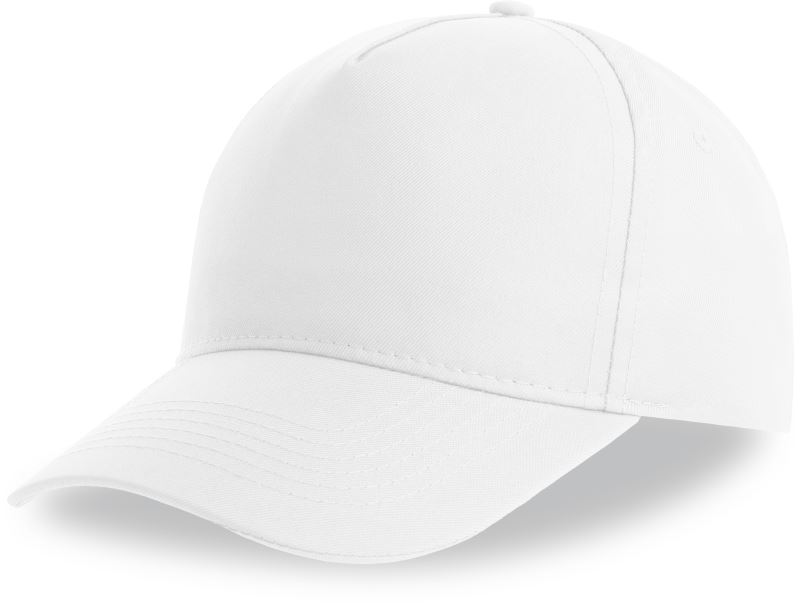 Dětská 5 panelová kšiltovka - white
