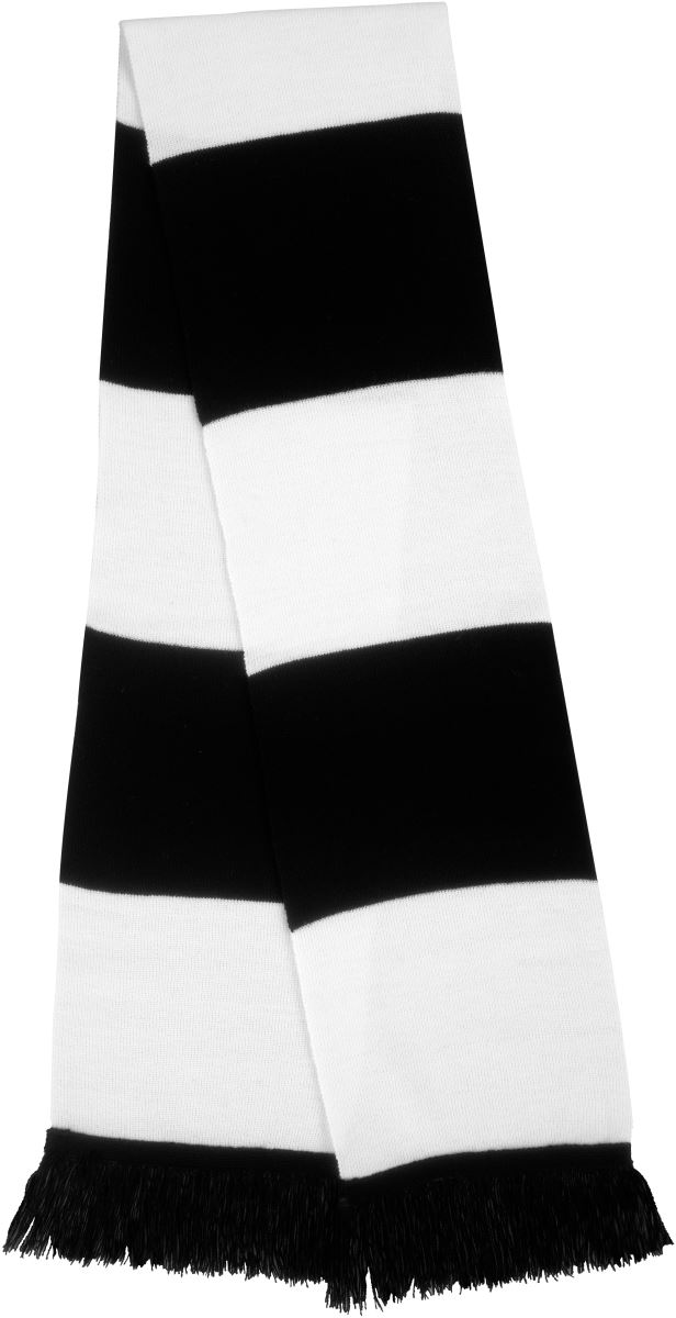 Levně Týmová šála - black/white