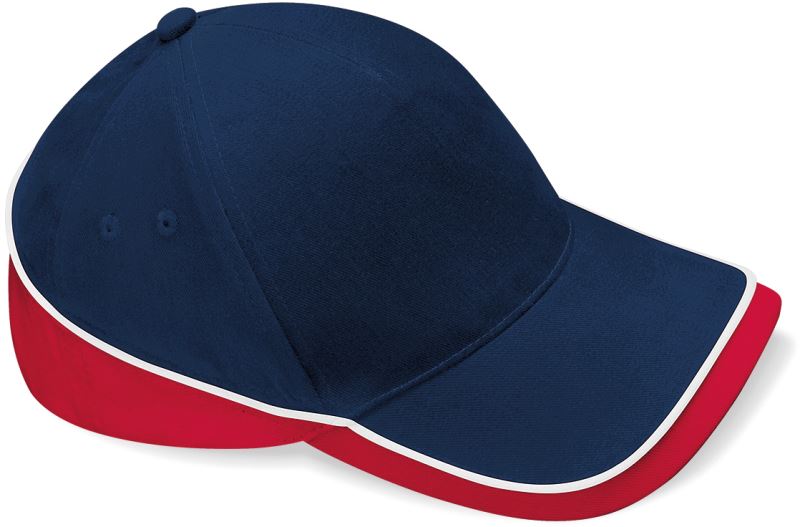 Levně 5 panelová týmová závodní kšiltovka - french navy/classic red/white