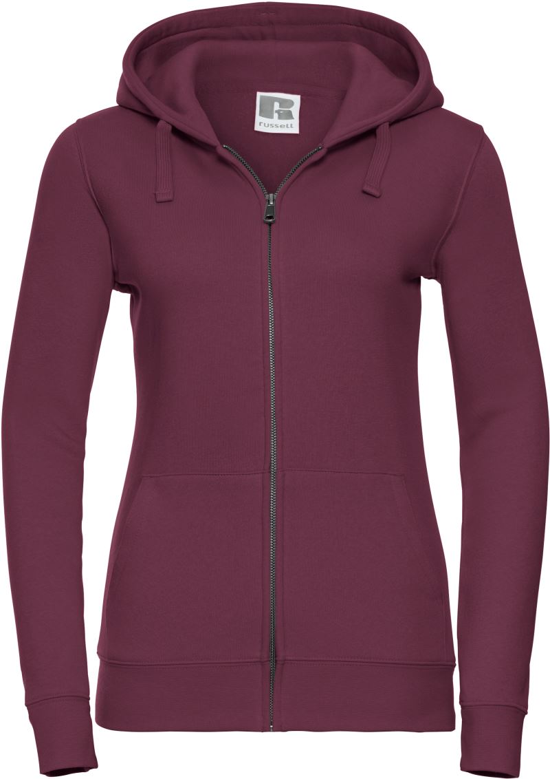 Levně Dámská mikina s kapucí "Authentic" - burgundy