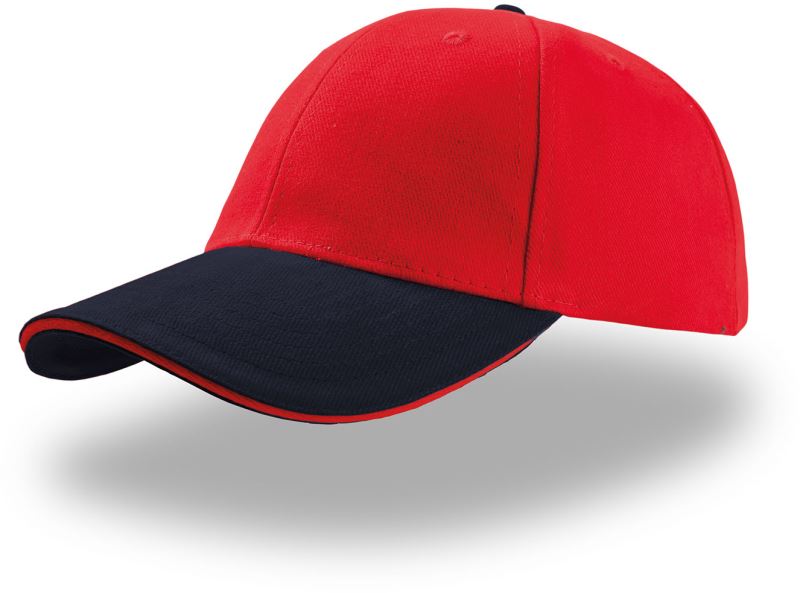 Levně 6 panelová kšiltovka "Liberty Sandwich" - red/navy/red