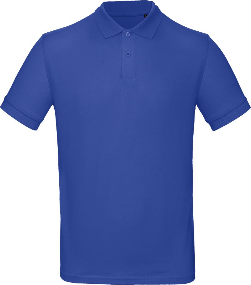Levně Pánské piqué polo z bio bavlny - cobalt blue