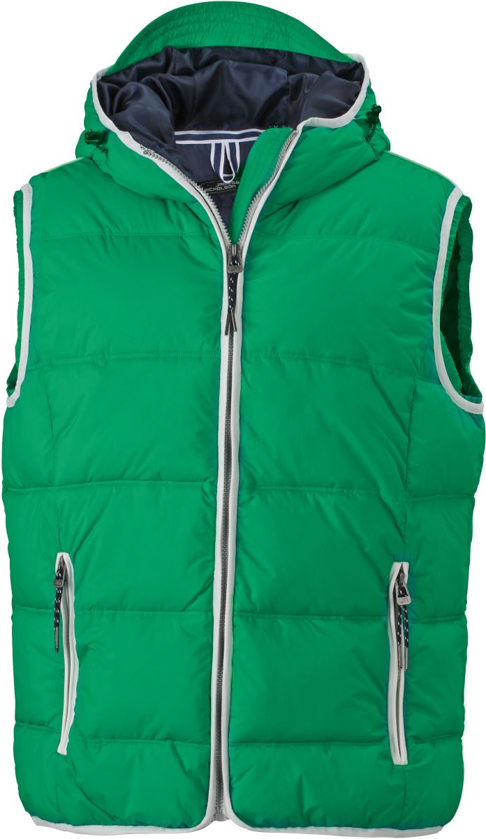 Levně Pánská vesta "Maritim" - irish green/white