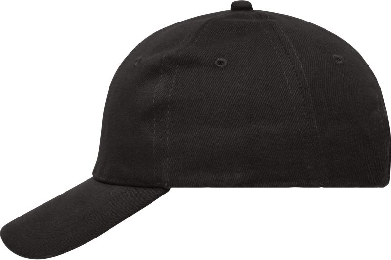 Levně 6 panelová kšiltovka z těžké bavlny - black