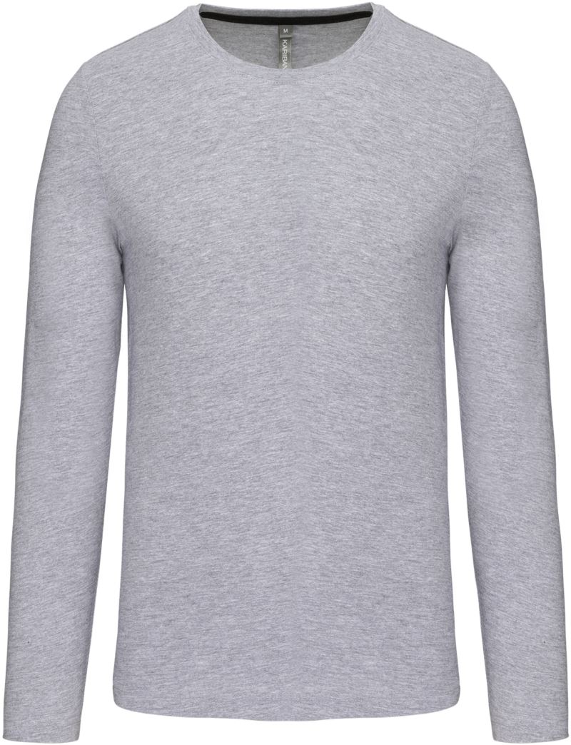 Levně Pánské tričko s dlouhým rukávem - oxford grey
