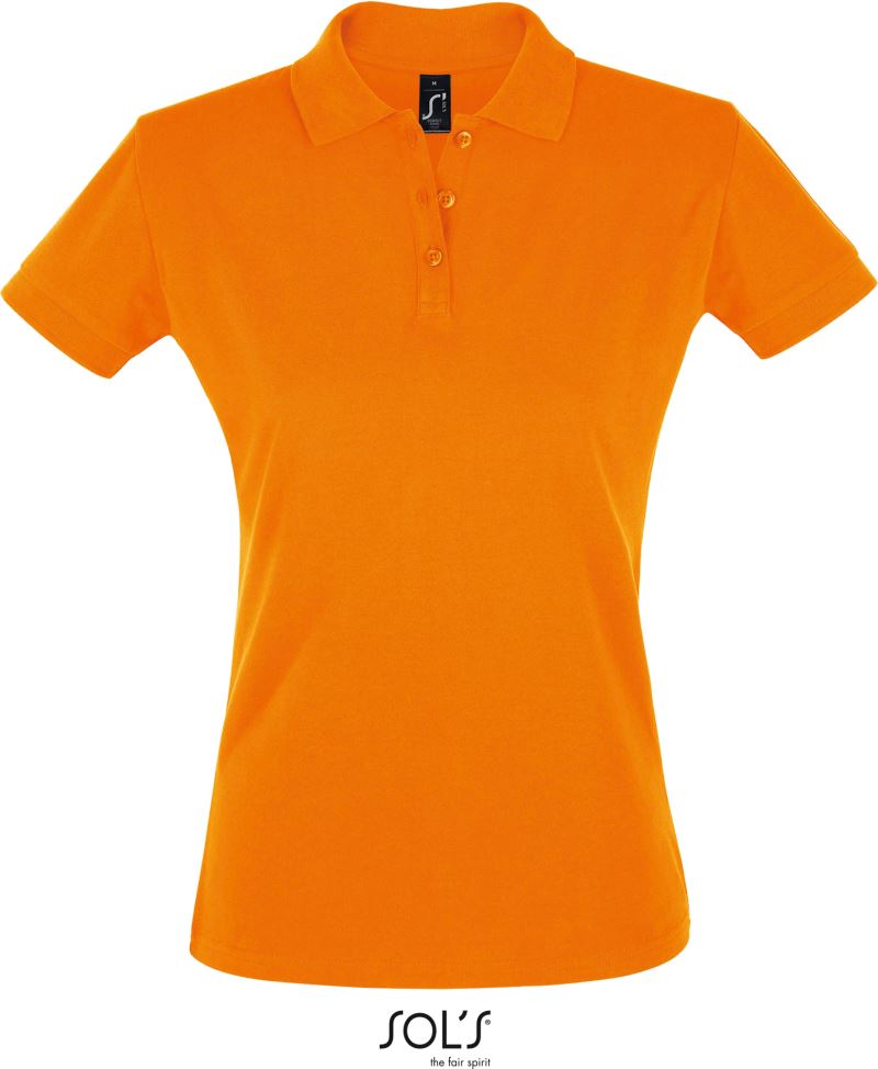 Dámské piqué polo - orange