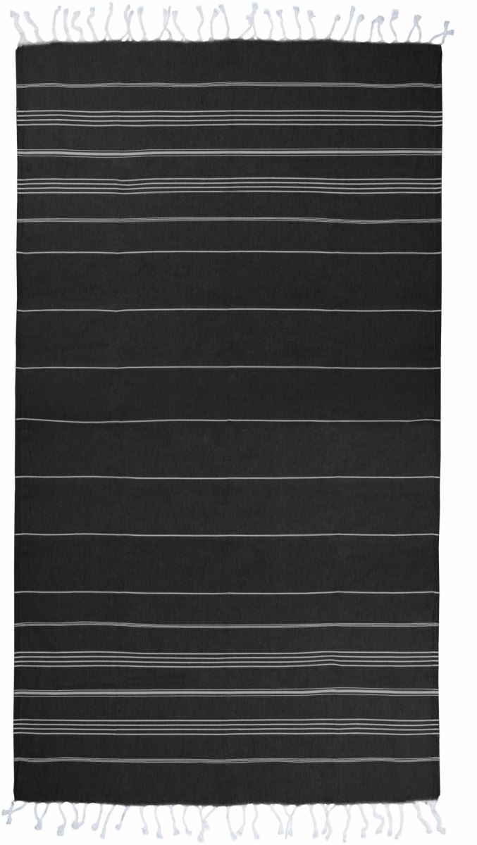 Levně Hamam ručník "Sultan" - black/white