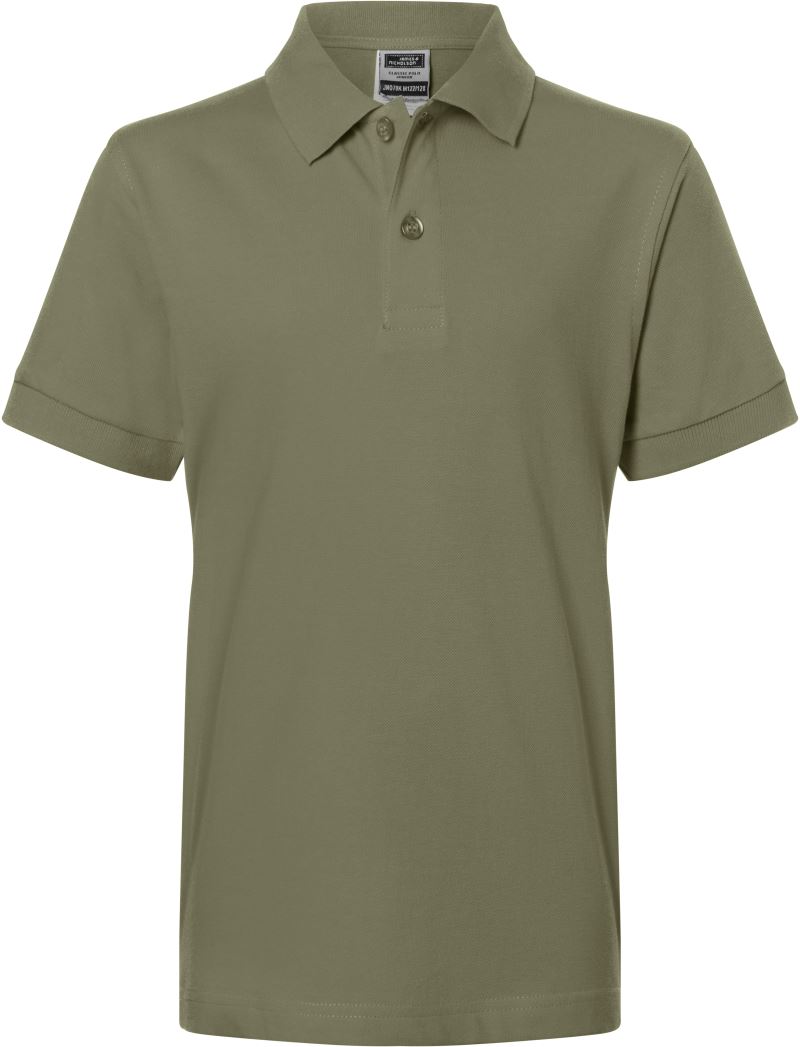 Levně Dětské piqué polo - olive