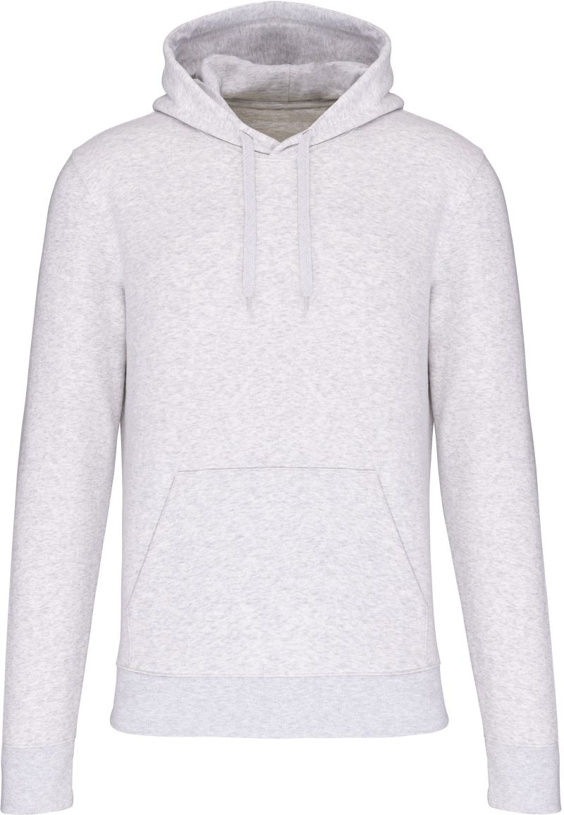 Levně Pánská eco-friendly mikina s kapucí - ash heather
