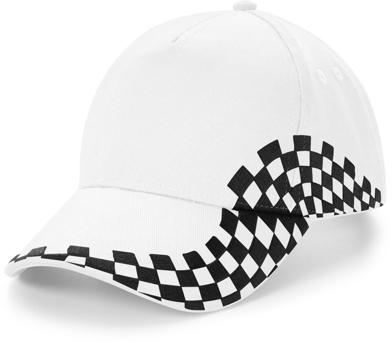 Levně 5 panelová kšiltovka "Grand Prix" - white
