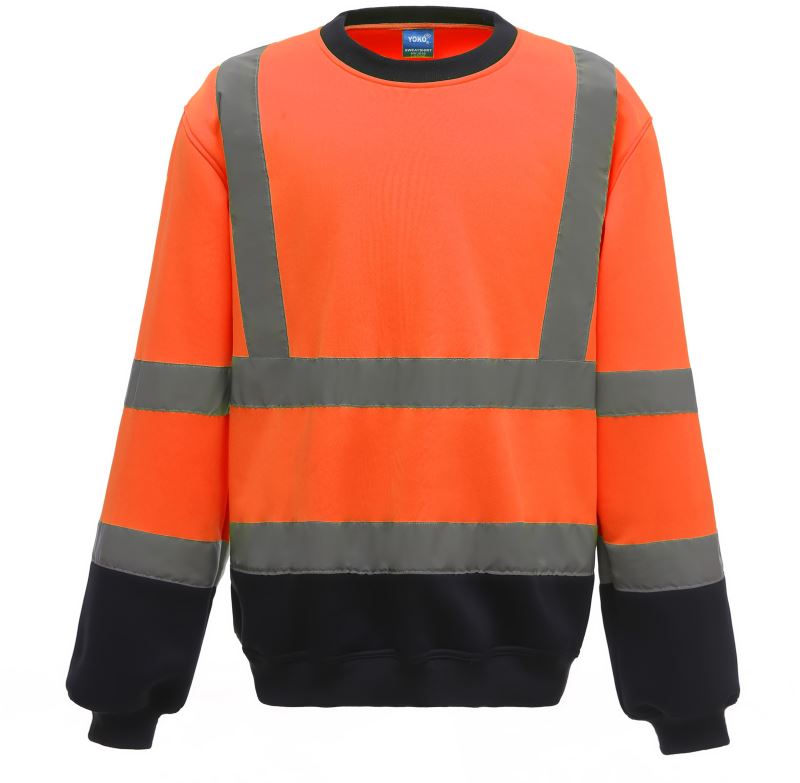 Levně Hi-Vis mikina - hi vis orange/navy