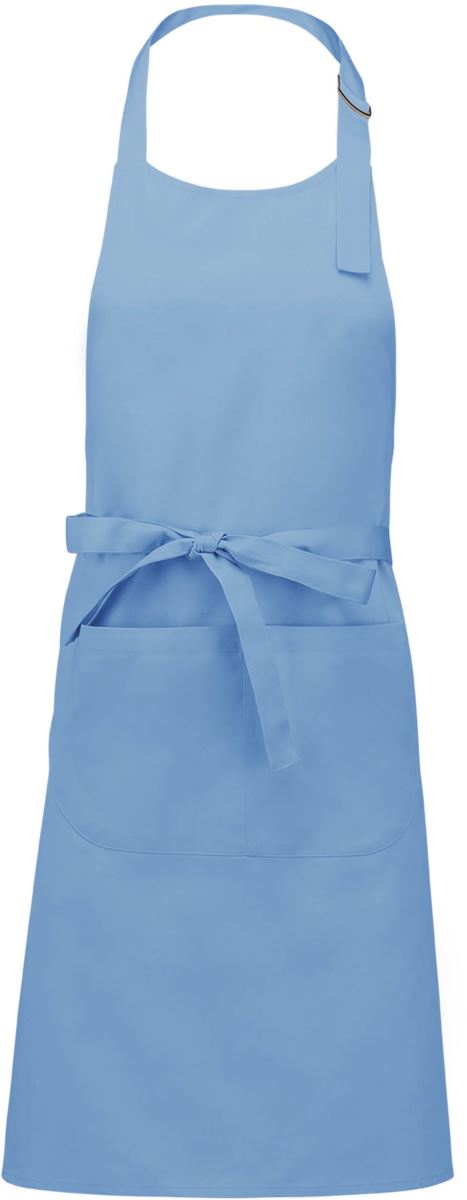 Levně Zástěra s laclem "Sommelier" - sky blue