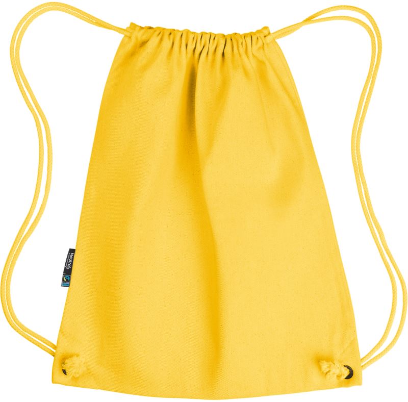 Fairtrade Sportovní vak z bio bavlny - yellow
