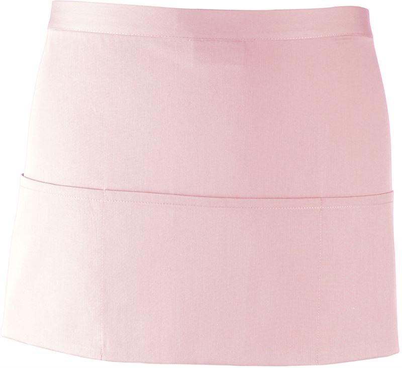 Levně Krátká zástěra do pasu s kapsou "Colours" - pink