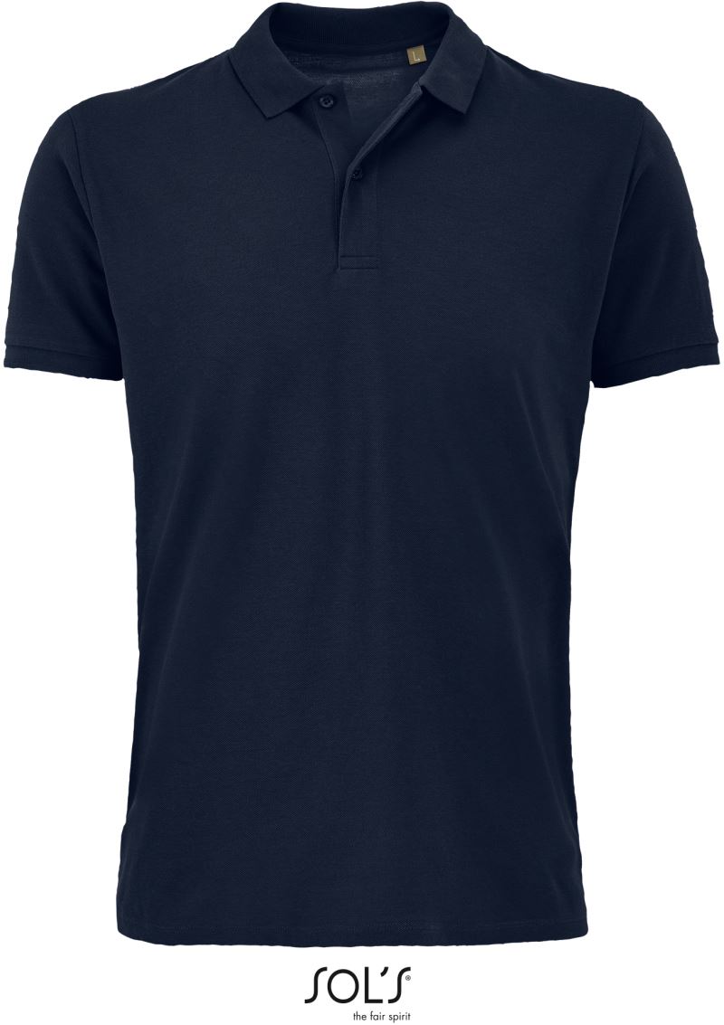 Levně Pánské piqué polo z bio bavlny - french navy