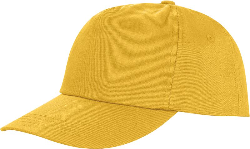 Levně 5 panelová polyesterová kšiltovka - yellow