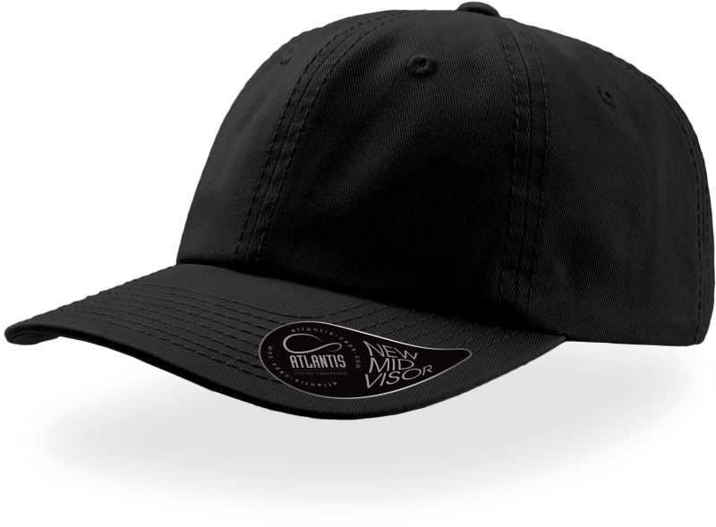 Levně 6 panelová baseballová kšiltovka "Dad Hat" - black